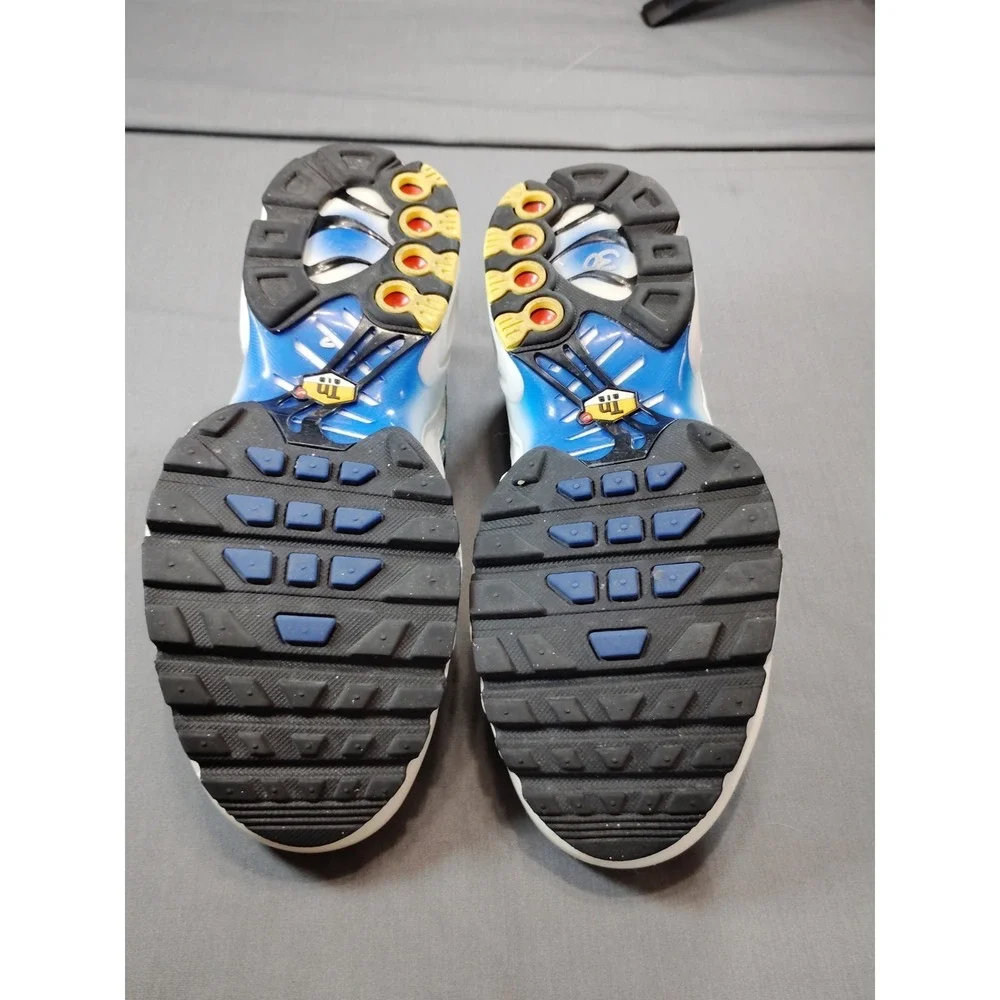Nike Air Max Plus GS 7Y/WM 8.5 Grey Royal Blue CD0609‑019 Running Sneaker Shoes*